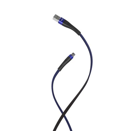 Кабель USB Type-C HOCO U39 Slender 2.4A 1.2м сине-черный оптом, в розницу Центр Компаньон фото 3