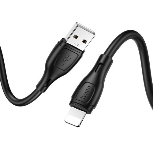 Кабель USB Lightning 8Pin HOCO X61 Ultimate silicone 2.4A 1.0м черный оптом, в розницу Центр Компаньон фото 4