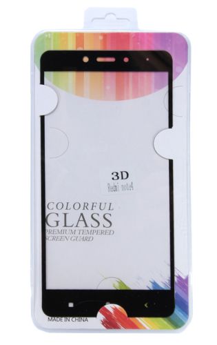 Защитное стекло для XIAOMI Redmi Note 4 FULL FLAT 009288 черный оптом, в розницу Центр Компаньон фото 2