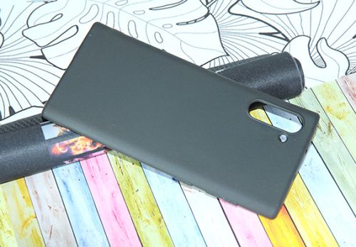 Чехол-накладка для Samsung N970 Note 10 FASHION TPU матовый черный оптом, в розницу Центр Компаньон фото 3