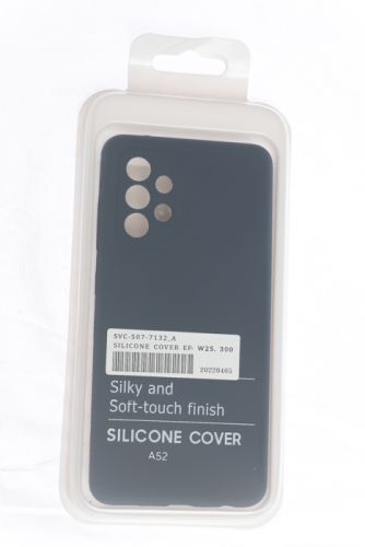 Чехол-накладка для Samsung A525F A52 SILICONE CASE NL OP закрытый темно-синий (8) оптом, в розницу Центр Компаньон фото 4