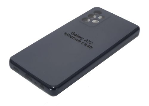 Чехол-накладка для Samsung A725F A72 SILICONE CASE закрытый темно-синий (8) оптом, в розницу Центр Компаньон фото 2