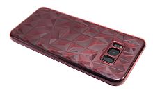 Купить Чехол-накладка для Samsung G950 S8 JZZS Diamond TPU прозрачно-красный оптом, в розницу в ОРЦ Компаньон