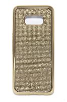 Купить Чехол-накладка для Samsung G955H S8 Plus C-CASE стразы РАМКА TPU золото оптом, в розницу в ОРЦ Компаньон