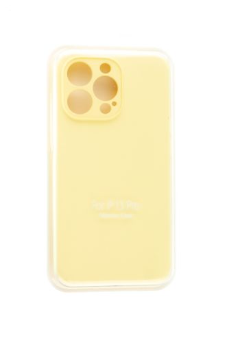 Чехол-накладка для iPhone 13 Pro VEGLAS SILICONE CASE NL Защита камеры лимонно-кремовый (51) оптом, в розницу Центр Компаньон