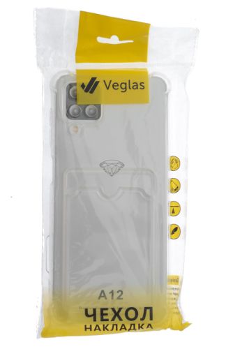 Чехол-накладка для Samsung A125F A12 VEGLAS Air Pocket прозрачный оптом, в розницу Центр Компаньон фото 4