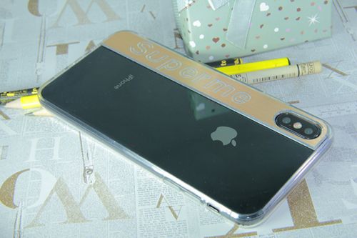 Чехол-накладка для iPhone XS Max SUPERME TPU золото  оптом, в розницу Центр Компаньон фото 2