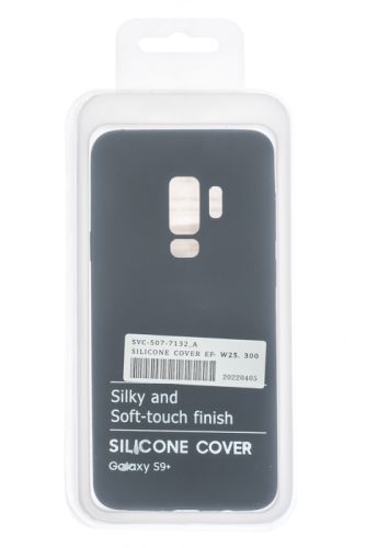 Чехол-накладка для Samsung G965F S9 Plus SILICONE CASE OP закрытый черный (3) оптом, в розницу Центр Компаньон фото 4