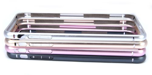 Бампер для iPhone 6/6S Plus мет 0,7мм Lite серебро оптом, в розницу Центр Компаньон фото 3