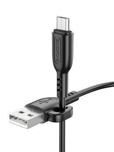 Кабель USB-Micro USB BOROFONE BX91 2.4A 1м черный оптом, в розницу Центр Компаньон фото 2