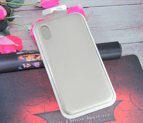 Чехол-накладка для iPhone XS Max SILICONE CASE кремовый (11) оптом, в розницу Центр Компаньон
