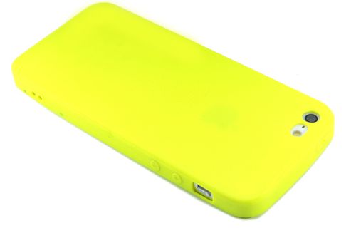 Чехол-накладка для iPhone 5G/5S FASHION TPU матовый б/отв желтый оптом, в розницу Центр Компаньон фото 3