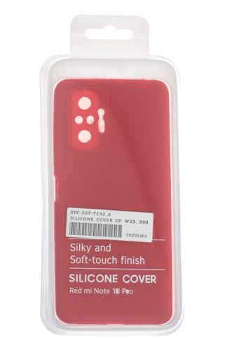 Чехол-накладка для XIAOMI Redmi Note 10 Pro SILICONE CASE OP закрытый красный (1) оптом, в розницу Центр Компаньон фото 3