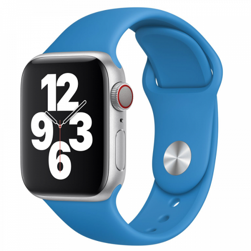Ремешок для Apple Watch Sport 42/44mm голубой (16) оптом, в розницу Центр Компаньон