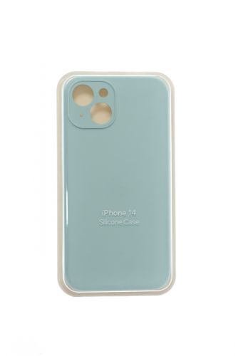 Чехол-накладка для iPhone 14 SILICONE CASE Защита камеры светло-бирюзовый (46) оптом, в розницу Центр Компаньон