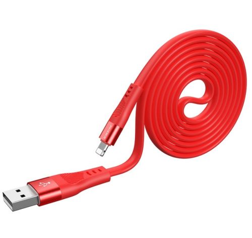 Кабель USB Lightning 8Pin BOROFONE BU18 Crown 2.4A 1.2м красный оптом, в розницу Центр Компаньон