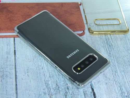 Чехол-накладка для Samsung G975F S10 Plus ELECTROPLATED TPU DOKA серебро оптом, в розницу Центр Компаньон фото 4