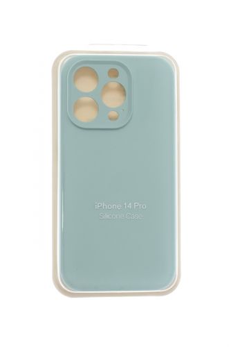 Чехол-накладка для iPhone 14 Pro SILICONE CASE Защита камеры светло-бирюзовый (46) оптом, в розницу Центр Компаньон