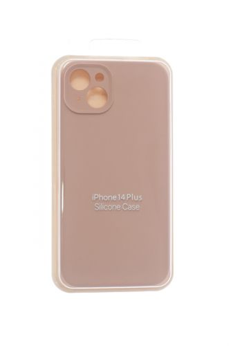 Чехол-накладка для iPhone 14 Plus SILICONE CASE Защита камеры светло-розовый (19) оптом, в розницу Центр Компаньон