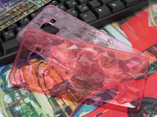 Чехол-накладка для Samsung A730F A8 Plus JZZS Diamond TPU розовая оптом, в розницу Центр Компаньон фото 2