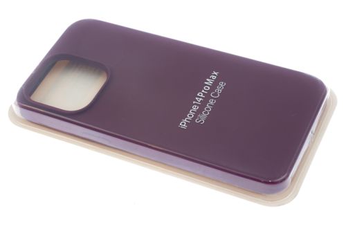 Чехол-накладка для iPhone 14 Pro Max SILICONE CASE закрытый бордовый (52) оптом, в розницу Центр Компаньон фото 2