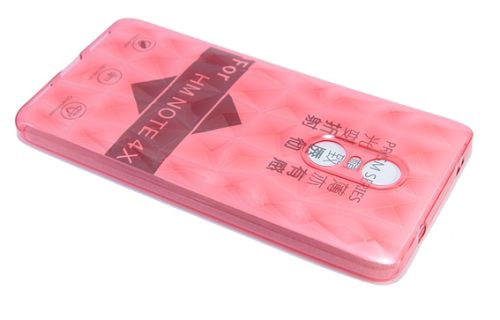 Чехол-накладка для XIAOMI Redmi 5 JZZS Diamond TPU прозрачно-красный оптом, в розницу Центр Компаньон фото 2