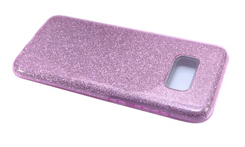 Чехол-накладка для Samsung G955 S8 Plus JZZS Shinny 3в1 TPU фиолетовая оптом, в розницу Центр Компаньон фото 3