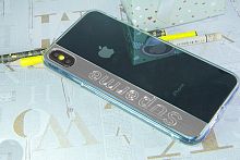 Купить Чехол-накладка для iPhone X/XS SUPERME TPU серебро  оптом, в розницу в ОРЦ Компаньон