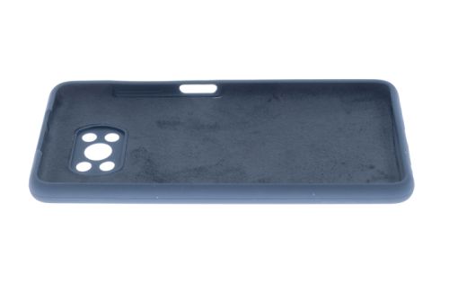 Чехол-накладка для XIAOMI Poco X3 NFC SILICONE CASE OP закрытый темно-синий (8) оптом, в розницу Центр Компаньон фото 3