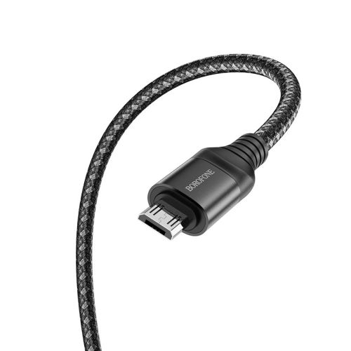 Кабель USB-Micro USB BOROFONE BX56 Delightful 2.4A 1м черный оптом, в розницу Центр Компаньон фото 3