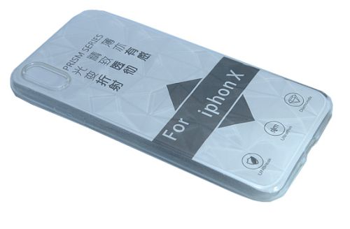 Чехол-накладка для iPhone X/XS JZZS Diamond TPU прозрачная оптом, в розницу Центр Компаньон фото 3