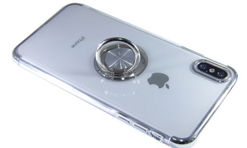 Чехол-накладка для iPhone XS Max ELECTROPLATED TPU КОЛЬЦО серебро оптом, в розницу Центр Компаньон фото 4