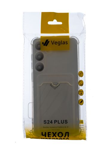 Чехол-накладка для Samsung S926B S24 Plus VEGLAS Air Pocket прозрачный оптом, в розницу Центр Компаньон фото 4