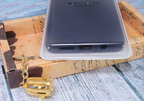 Чехол-накладка для Samsung G965F S9 Plus SILICONE CASE закрытый темно-серый (5) оптом, в розницу Центр Компаньон фото 2