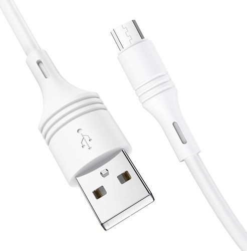 Кабель USB-Micro USB BOROFONE BX43 CoolJoy 2.4A 1м белый оптом, в розницу Центр Компаньон фото 4