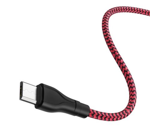 Кабель USB-Micro USB BOROFONE BX39 Beneficial 2.4A 1м черно-красный оптом, в розницу Центр Компаньон фото 4