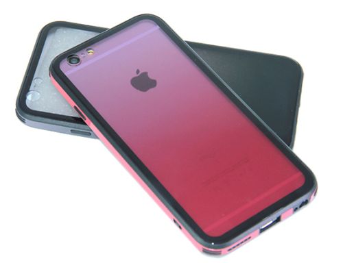 Чехол-накладка для iPhone 6/6S GRADIENT TPU+Glass розовый оптом, в розницу Центр Компаньон фото 3