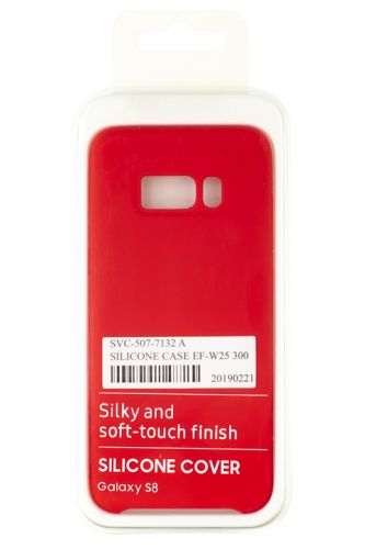 Чехол-накладка для Samsung G950H S8 SILICONE CASE OP красный (1) оптом, в розницу Центр Компаньон фото 4