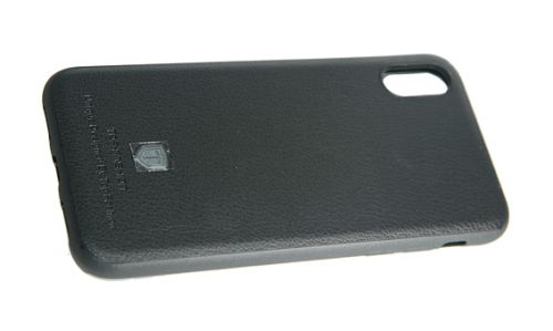 Чехол-накладка для iPhone X/XS TOP FASHION Litchi TPU черный пакет оптом, в розницу Центр Компаньон фото 3