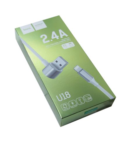 Кабель USB 2в1 MicroUSB-Lightning 8Pin HOCO U18 белый оптом, в розницу Центр Компаньон фото 2