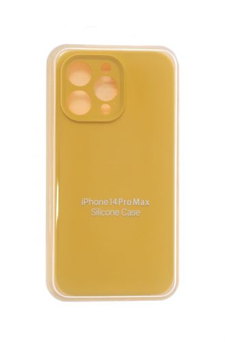 Чехол-накладка для iPhone 14 Pro Max SILICONE CASE Защита камеры желтый (4) оптом, в розницу Центр Компаньон