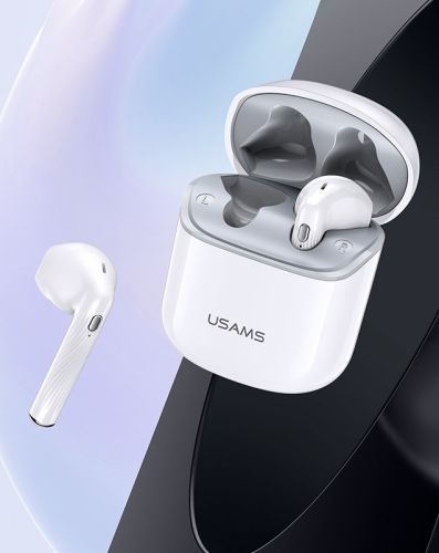 Беспроводные наушники USAMS-SY02 TWS Earbuds BT 5.0 белый оптом, в розницу Центр Компаньон фото 3