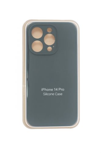Чехол-накладка для iPhone 14 Pro SILICONE CASE Защита камеры хвойно-зеленый (58) оптом, в розницу Центр Компаньон