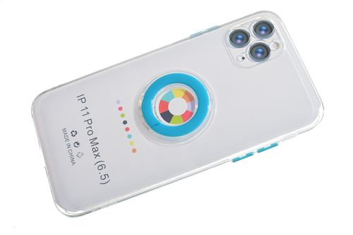 Чехол-накладка для iPhone 11 Pro Max NEW RING TPU голубой оптом, в розницу Центр Компаньон фото 2