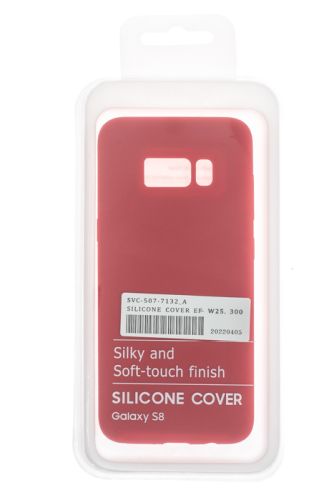 Чехол-накладка для Samsung G950F S8 SILICONE CASE OP закрытый красный (1) оптом, в розницу Центр Компаньон фото 3