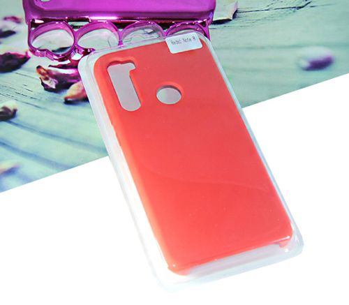 Чехол-накладка для XIAOMI Redmi Note 8 SILICONE CASE красный (1) оптом, в розницу Центр Компаньон