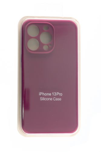 Чехол-накладка для iPhone 13 Pro SILICONE CASE Защита камеры бордовый (52) оптом, в розницу Центр Компаньон