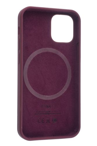 Чехол-накладка для iPhone 12 Mini SILICONE TPU поддержка MagSafe бордовый коробка оптом, в розницу Центр Компаньон фото 4