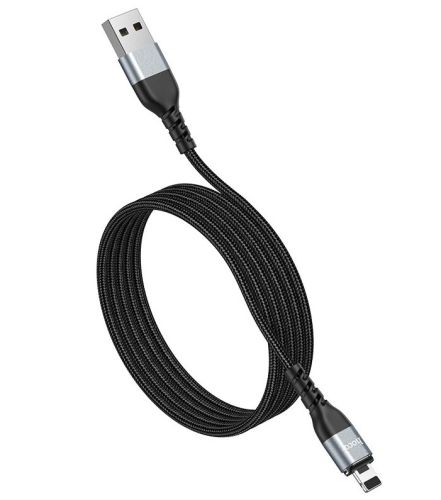 Кабель USB Lightning 8Pin HOCO U96 Traveller Magnetic 2.4A 1.2м черный оптом, в розницу Центр Компаньон фото 3