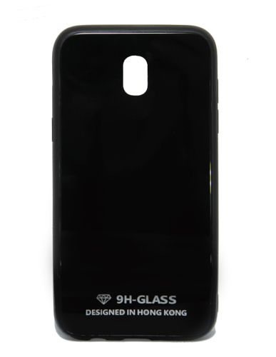 Чехол-накладка для Samsung J330 J3 2017 LOVELY GLASS TPU черный коробка оптом, в розницу Центр Компаньон